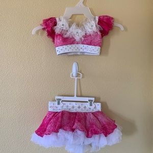 Custom Made Girls' Dance Costume Two Piece